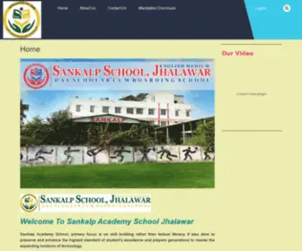 SankalpacademyjHalawar.in(Dayscholar Cum Boarding School) Screenshot