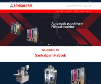 Sankalpammilkpackingmachine.com(Milk Packaging Machinery Manufacturers in India) Screenshot