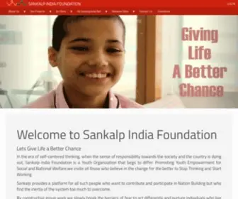 Sankalpindia.net(Sankalp India Foundation) Screenshot