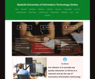 Sankofadigital.org(Sankofa University of Information Technology Online) Screenshot