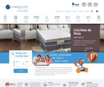 Sankonfort.com.br(Sankonfort Colchões) Screenshot