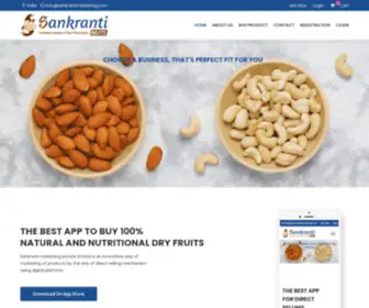 Sankrantimarketing.com(Sankranti Marketing Pvt Ltd Direct Selling Business Company) Screenshot