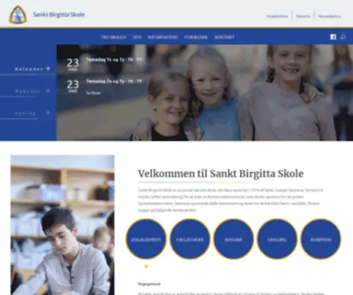 Sanktbirgitta.dk(Sankt Birgitta Skole) Screenshot