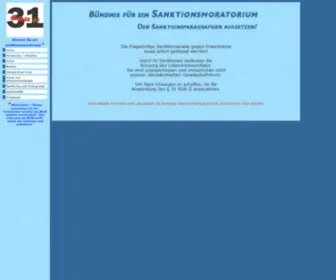 Sanktionsmoratorium.de(Bündnis) Screenshot