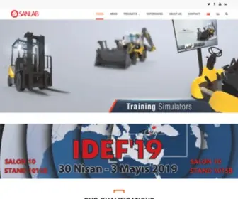 Sanlab.net(6DOF Test systems and Motion platform for simulator 6DOF Test systems and Motion platform for simulator) Screenshot