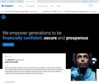 Sanlam.com(Sanlam Global) Screenshot