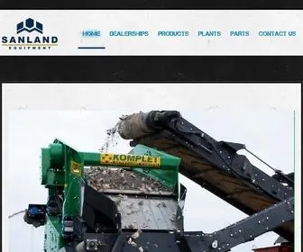 Sanlandequipment.co.nz(Sanland Equipment Ltd) Screenshot