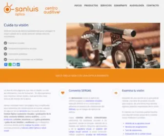 Sanluisoptico.com(Optica, gafas y audifonos en Bertamiráns) Screenshot