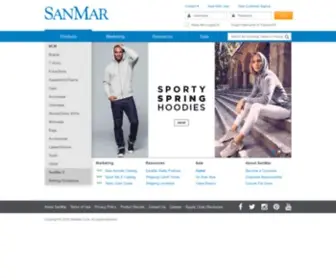 Sanmar.com(Wholesale Apparel) Screenshot