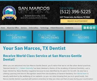 Sanmarcosdental.com(Dentist San Marcos TX) Screenshot