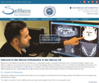 Sanmarcosorthodontics.com(Orthodontist San Marcos CA Invisalign Braces) Screenshot