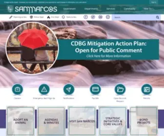 Sanmarcostx.gov(City of San Marcos) Screenshot