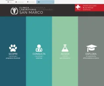 Sanmarcovet.it(Clinica e Laboratorio Veterinario San Marco) Screenshot