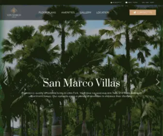 Sanmarcovillas.net(Lake Park Apartments) Screenshot