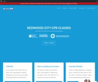 SanmateocPrcertificationclasses.com(San Mateo CPR) Screenshot