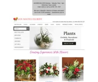 Sanmateoflorist.com(Local San Mateo Florist) Screenshot