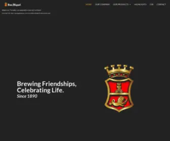 Sanmiguelbrewery.com(San Miguel Brewing International) Screenshot