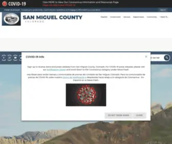 Sanmiguelcounty.org(San Miguel County) Screenshot