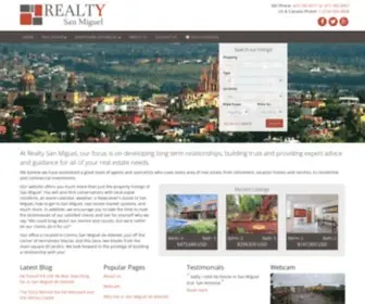 Sanmiguelrealestate.com(Homes for Sale) Screenshot