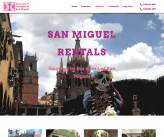 Sanmiguelrentals.com(Vacation Homes For Rent In San Miguel De Allende) Screenshot