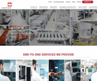 Sanmina.com(Sanmina Corporation) Screenshot
