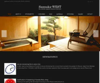 Sannaka-West.com(Japanese furniture) Screenshot