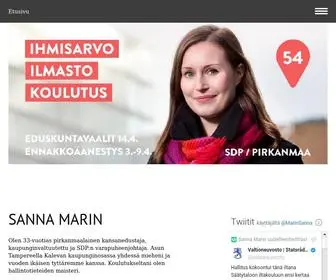Sannamarin.net(Sanna Marin) Screenshot