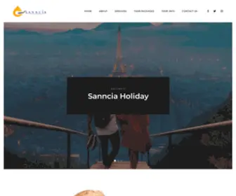 Sannciaholiday.com(Tours and Travels company in Bangalore) Screenshot