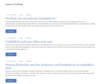Sannes-Testblog.de(Sanne testet) Screenshot