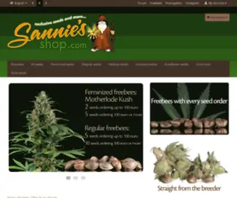 Sanniesshop.com(Buy Feminized Regular & Autoflowering Cannabis Seeds) Screenshot