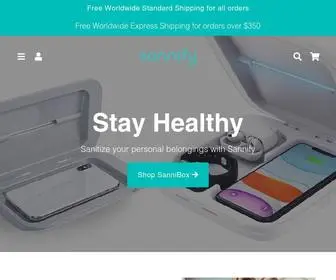 Sannify.com(Sanitizing & Purifying Lives) Screenshot