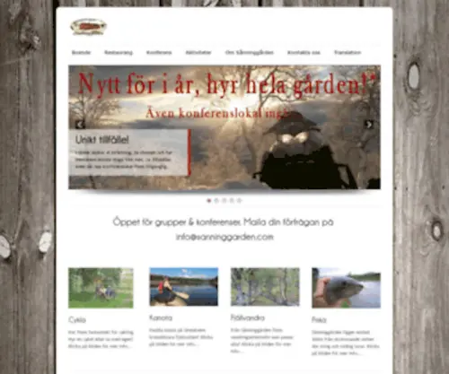 Sanninggarden.com(Välkommen) Screenshot