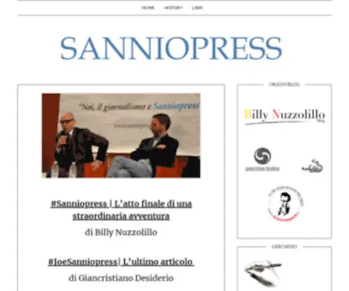 Sanniopress.it(Cultura, informazione, legalità) Screenshot