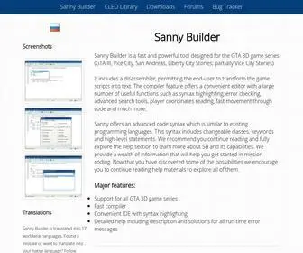 Sannybuilder.com(Sanny Builder 3) Screenshot
