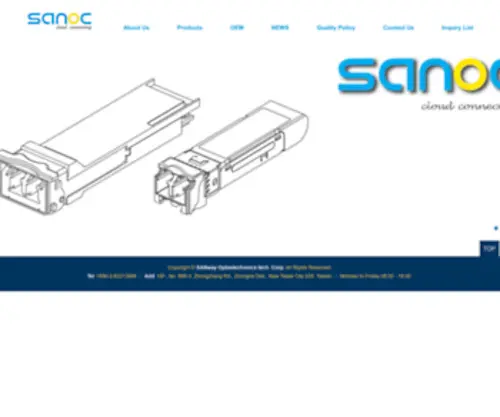 Sanoc.com.tw(SANway Optoelectronics tech) Screenshot