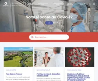 Sanofi.fr(Sanofi France â Laboratoire pharmaceutique) Screenshot