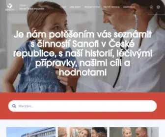 Sanofipasteur.cz(Sanofi česká republika) Screenshot