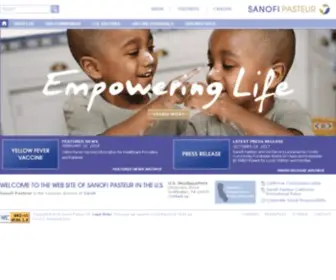 Sanofipasteur.us(Sanofi U.S) Screenshot