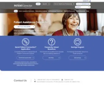 Sanofipatientconnection.com(The Sanofi Patient Connection™ program) Screenshot