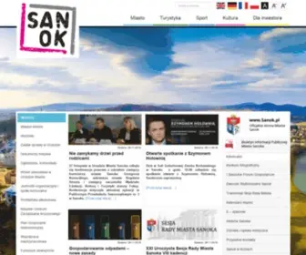 Sanok.pl(Oficjalna strona Miasta Sanoka) Screenshot