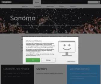 Sanoma.com(We are a front running learning and media company) Screenshot