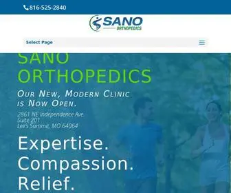 Sanoorthopedics.com(Sano Orthopedics) Screenshot