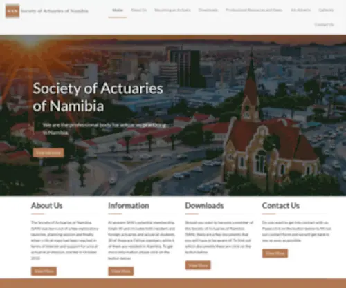 San.org.na(The Society of Actuaries of Namibia (SAN)) Screenshot
