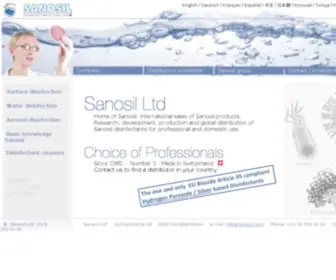 Sanosil.com(Sanosil Ltd) Screenshot