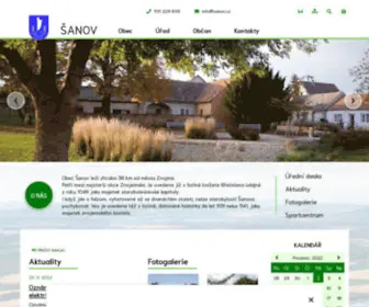 Sanov.cz(Obec Šanov) Screenshot