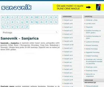 Sanovnik.org(Sanjarica) Screenshot