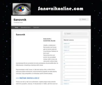 Sanovnikonline.com(Tumačenje snova) Screenshot