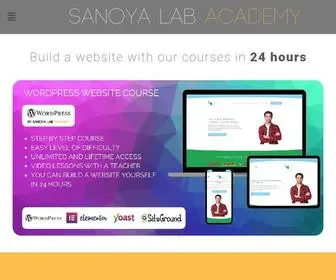 Sanoyalabacademy.com(Sanoya Lab Academy) Screenshot