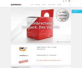Sanpack.com(Efficient pallet securing) Screenshot