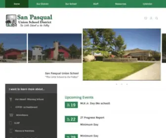 Sanpasqualunion.net(San Pasqual Union School District) Screenshot